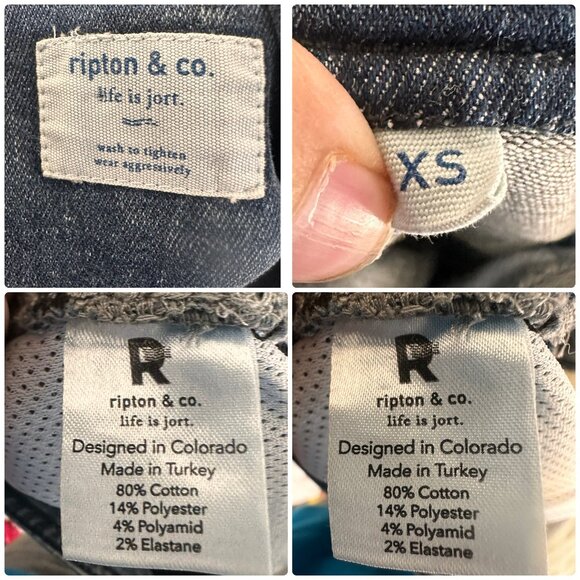 Ripton & Co Overalls Womens XS Acid Vintage Blue Stretch Outdoor Performance - Picture 6 of 16